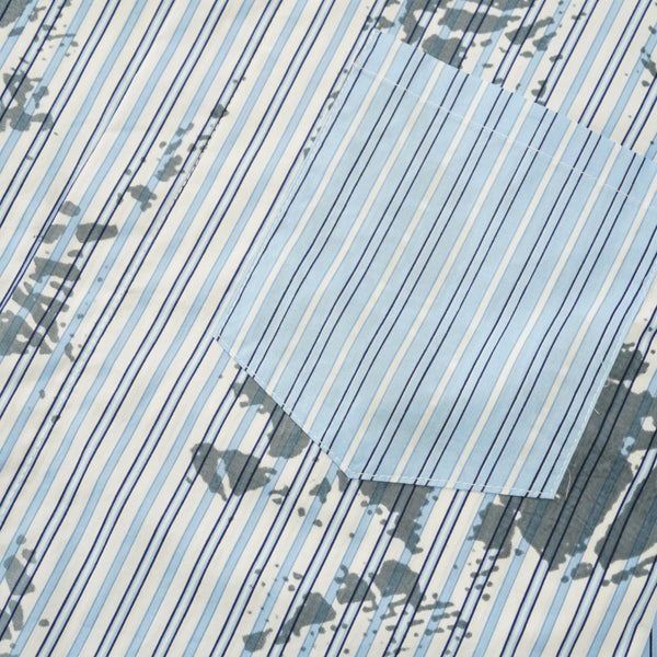 Hoddle Concrete Oxford Shirt, Blue Stripe