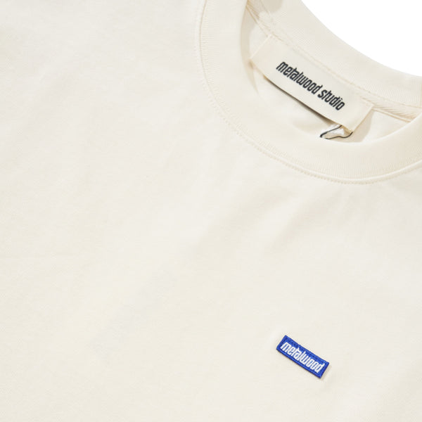 Metalwood Mini Metal Logo Tee, Bone