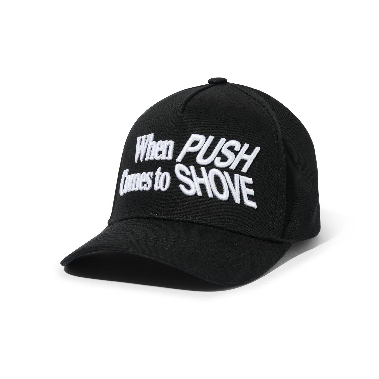 Push Shove 5 Year Hat, Black