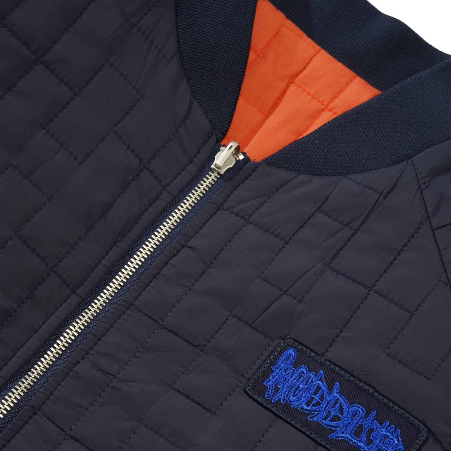 Hoddle Reversible Bomber Jacket, Navy / Orange