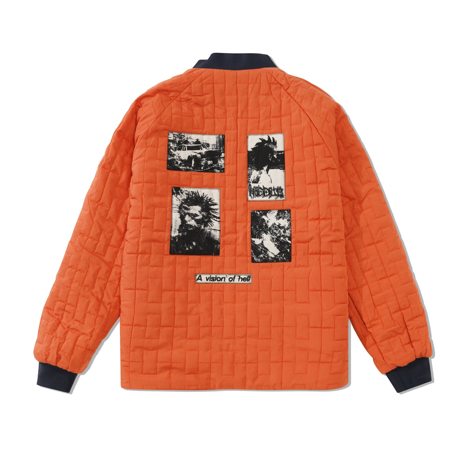 Hoddle Reversible Bomber Jacket, Navy / Orange