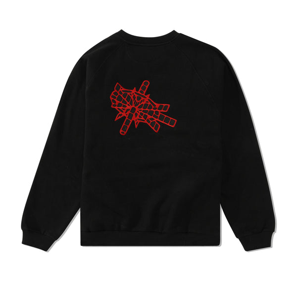 Hoddle Satellite Crewneck, Black