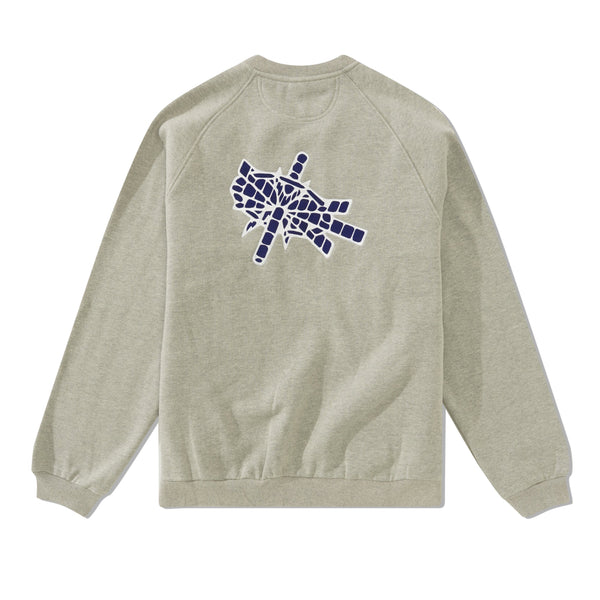 Hoddle Satellite Crewneck, Heather Grey