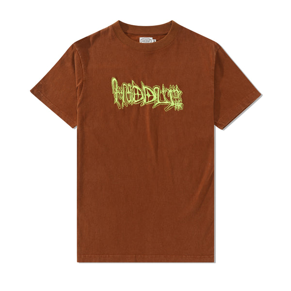 Hoddle Vision Logo Tee, Brown