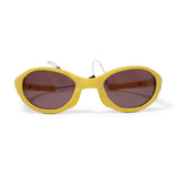 Wormholes Sunglasses, Mustard Yellow / Pyrope Red