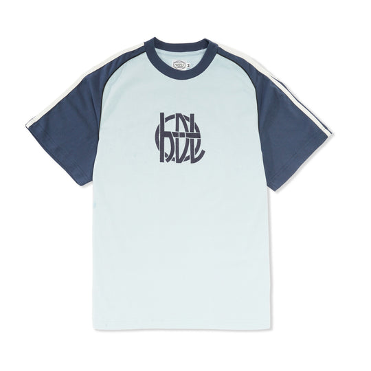 HDL Logo Warped Jersey Tee, Navy / Blue