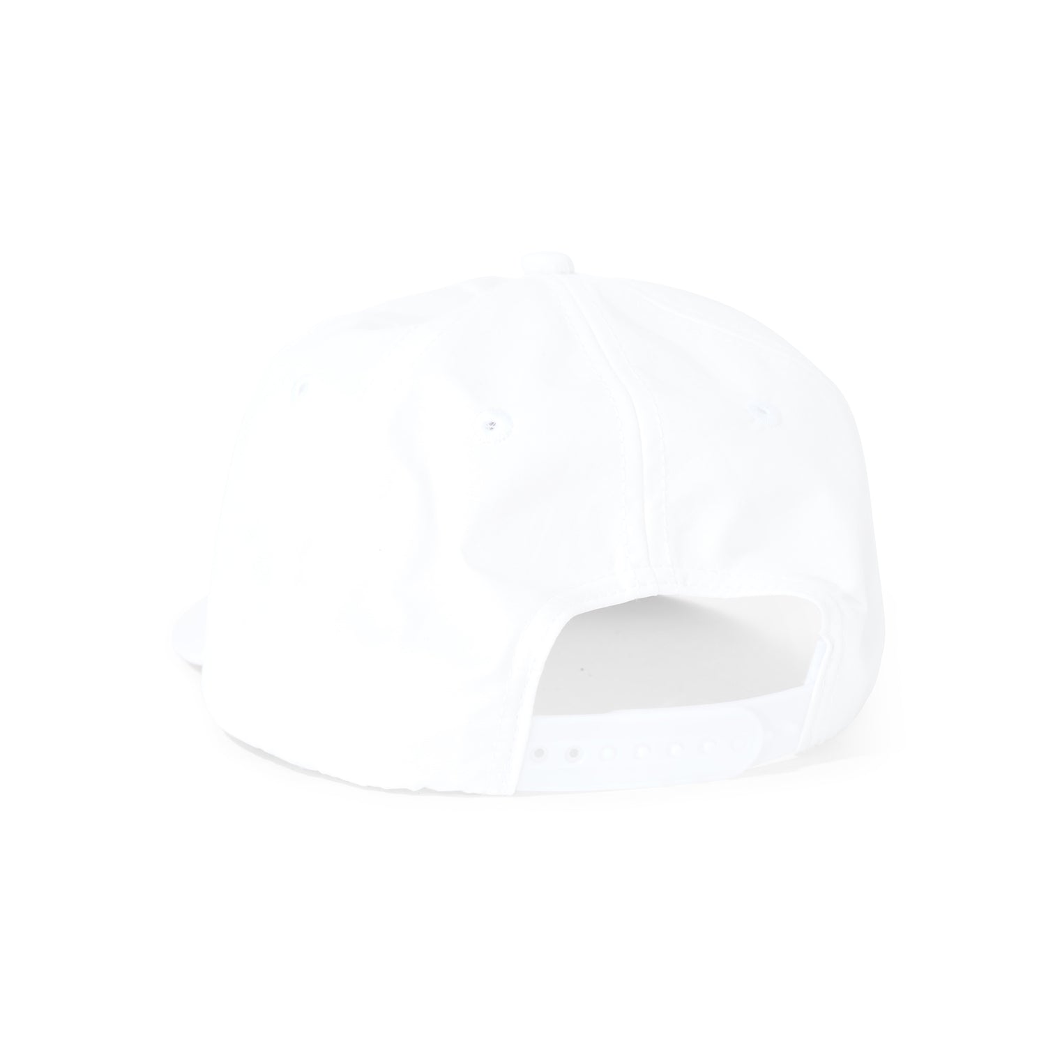 Lunker's 5 Panel Snapback Hat, White