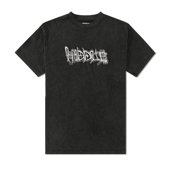 Hoddle Vision Logo Tee, Black Wash