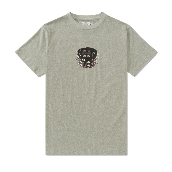 Hoddle Stud Tee, Heather Grey