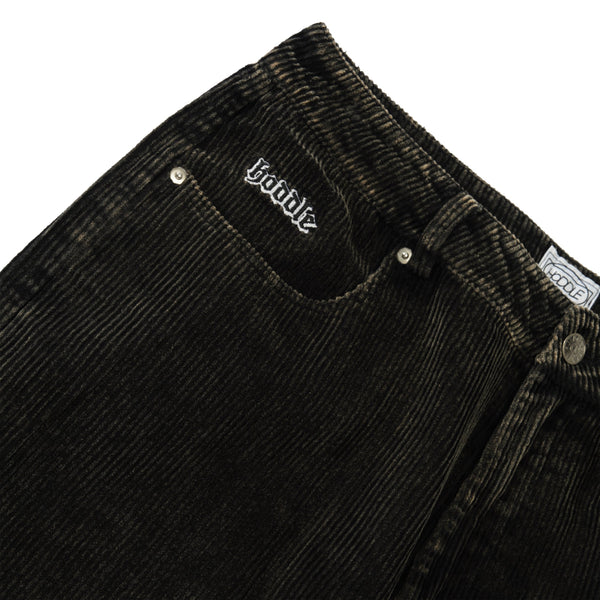 Hoddle Ranger Corduroy Pants, Black Wash