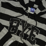 Bye Zip-Thru Pullover Hood, Black / Grey