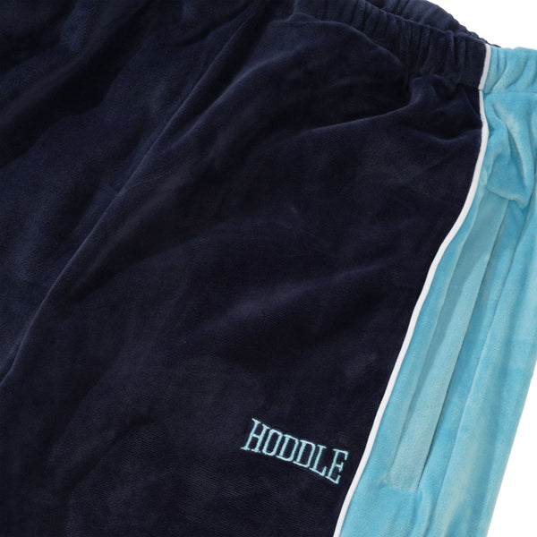 Hoddle Velour Track Pant, Blue