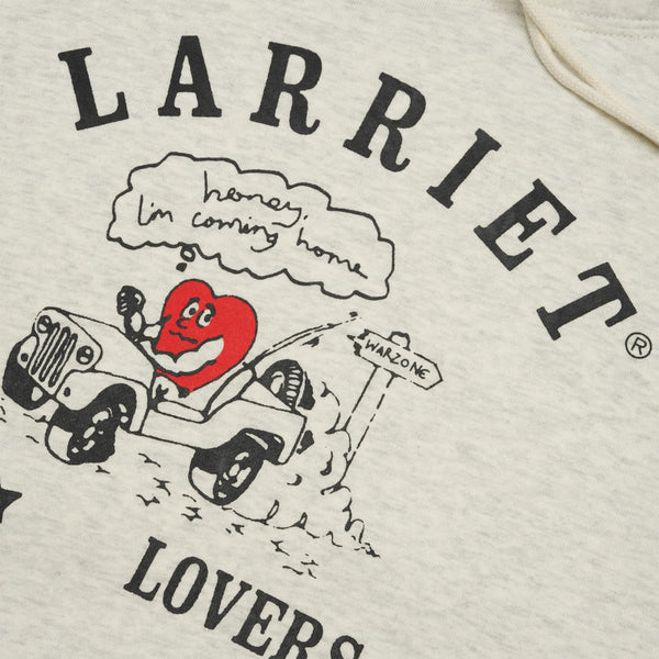 Larriet Lovers Corp Pullover Hood, Grey Marle