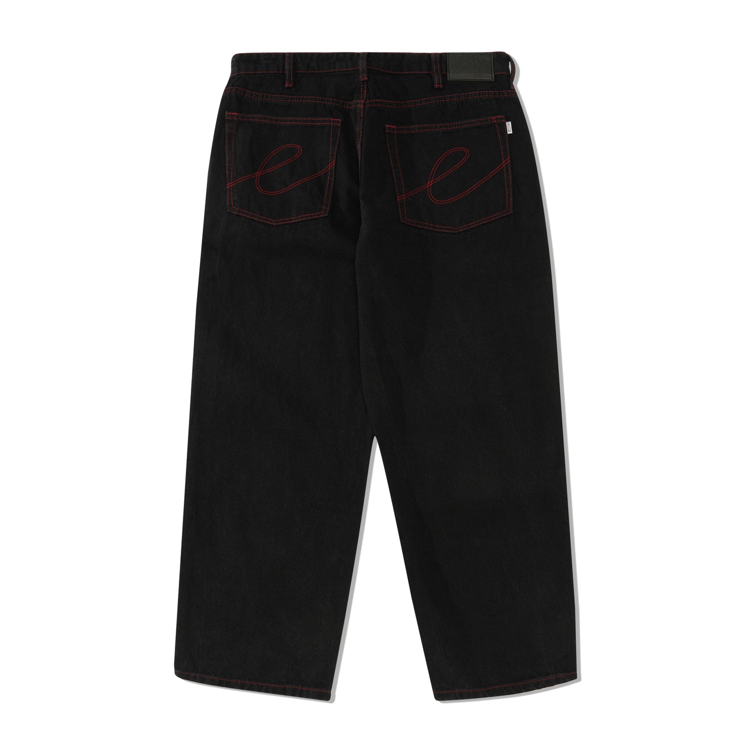 Denim Ranger Jeans, Black / Red Stitch