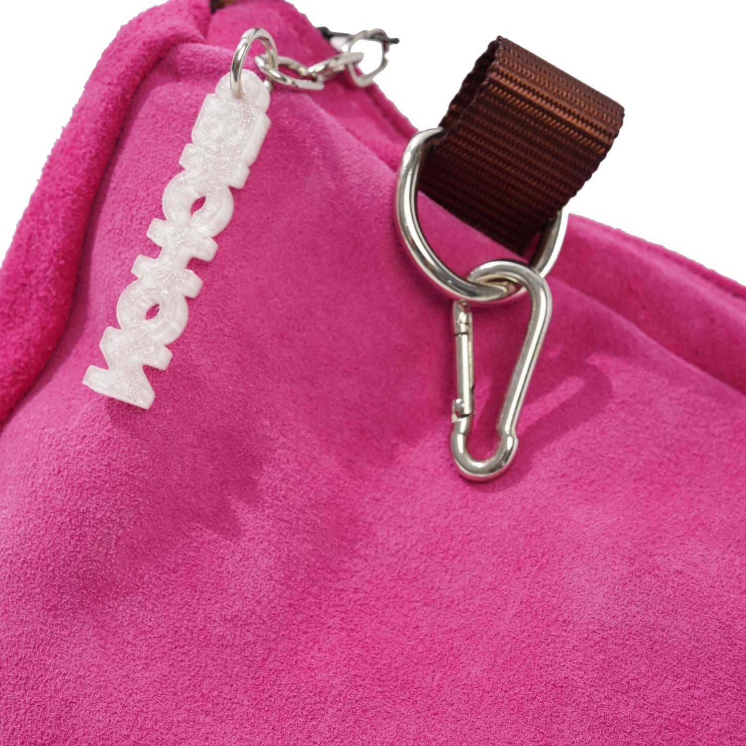 Everyday Suede Slouch Bag, Pink