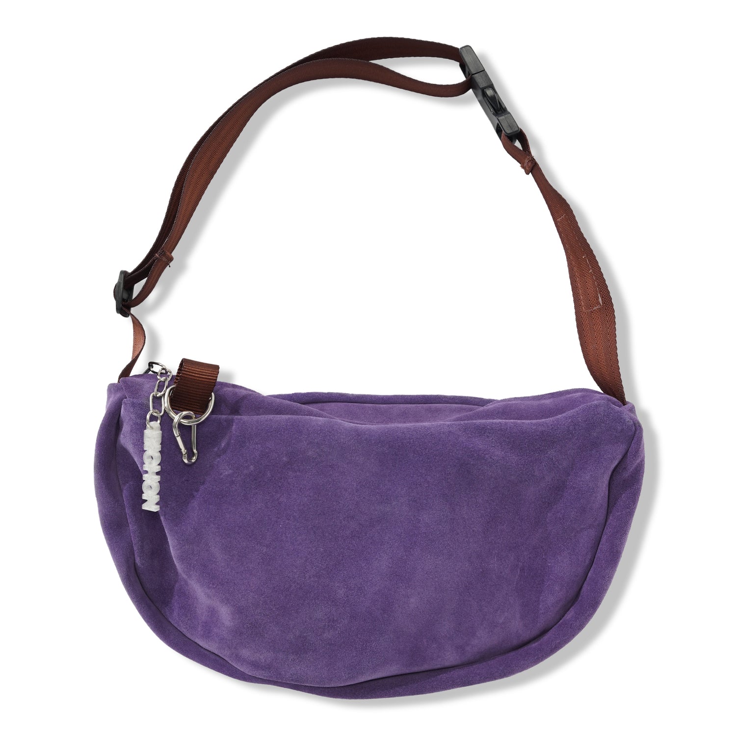 Everyday Suede Slouch Bag, Purple