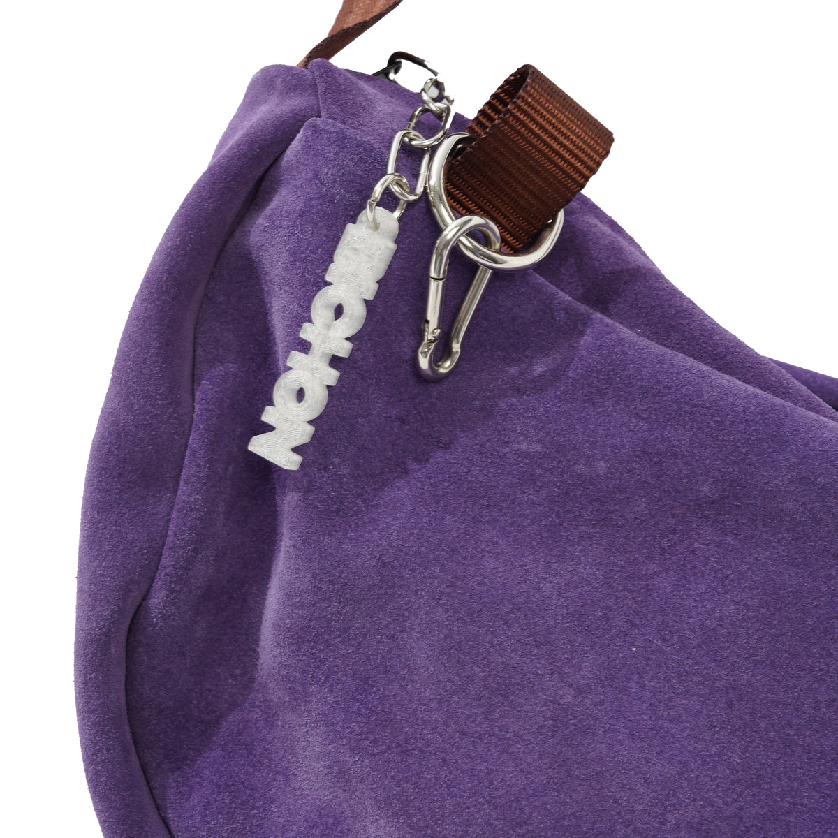 Everyday Suede Slouch Bag, Purple