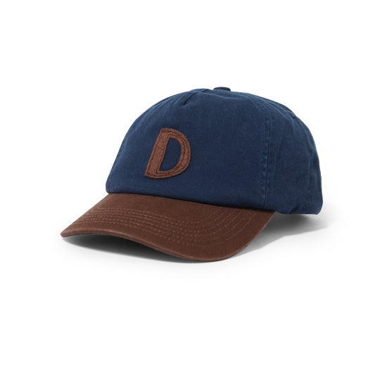 D Snap Hat, Navy / Brown
