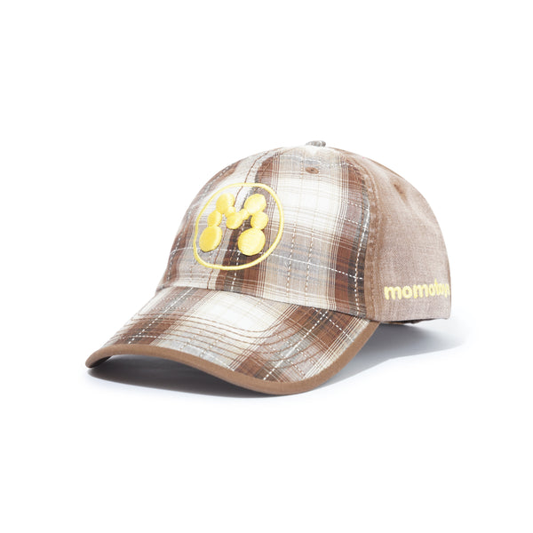Momotoys Bubble M Hat, Brown Plaid