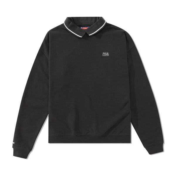 Metalwood Phuk Luzin Collared Sweatshirt, Tar