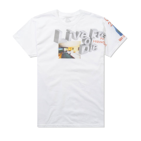 The Blank Traveler Live Free or Die Tee, White