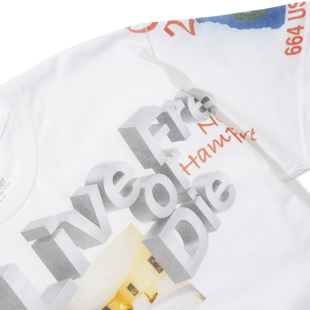 Live Free or Die Tee, White