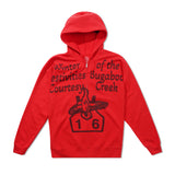 Duck Race Festivities Zip-Thru Hood, Red