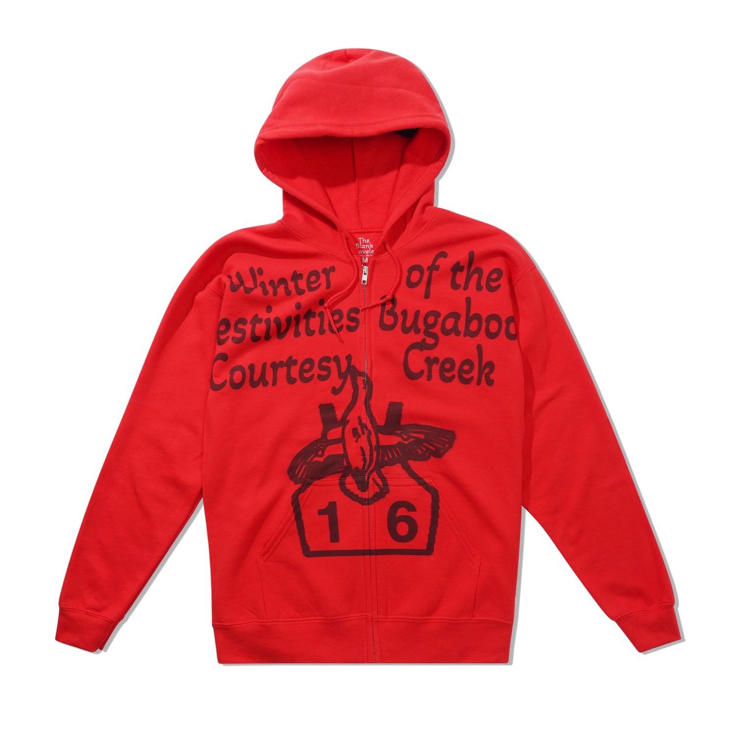 Duck Race Festivities Zip-Thru Hood, Red