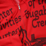 Duck Race Festivities Zip-Thru Hood, Red