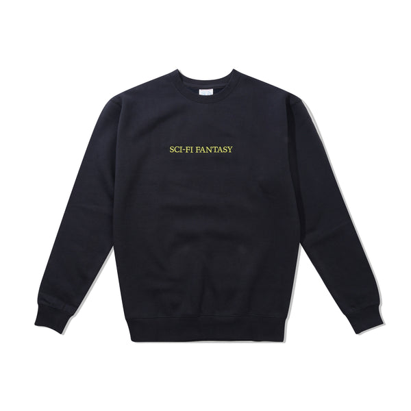 Sci-Fi Fantasy Logo Crewneck, Navy