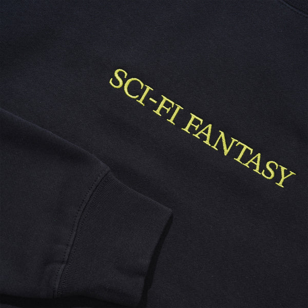 Sci-Fi Fantasy Logo Crewneck, Navy