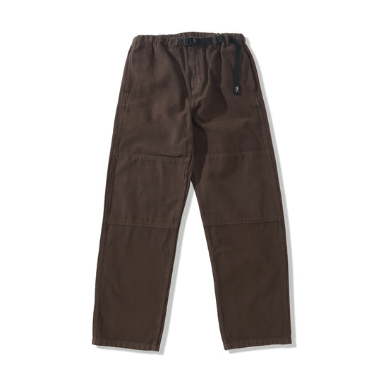 Belted Simple Knee Pant, Brown