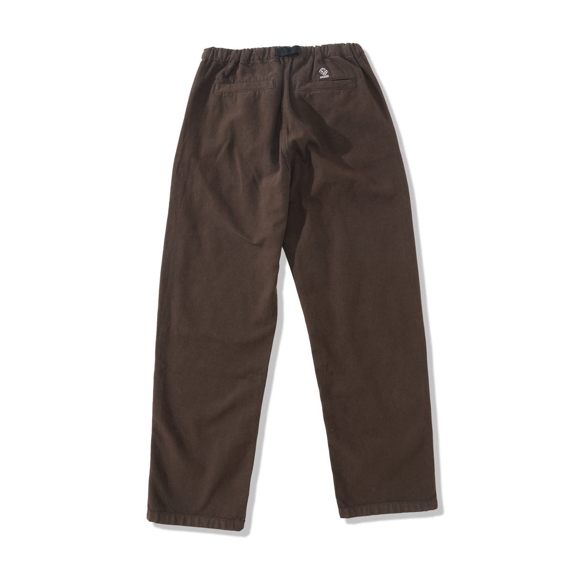 Belted Simple Knee Pant, Brown