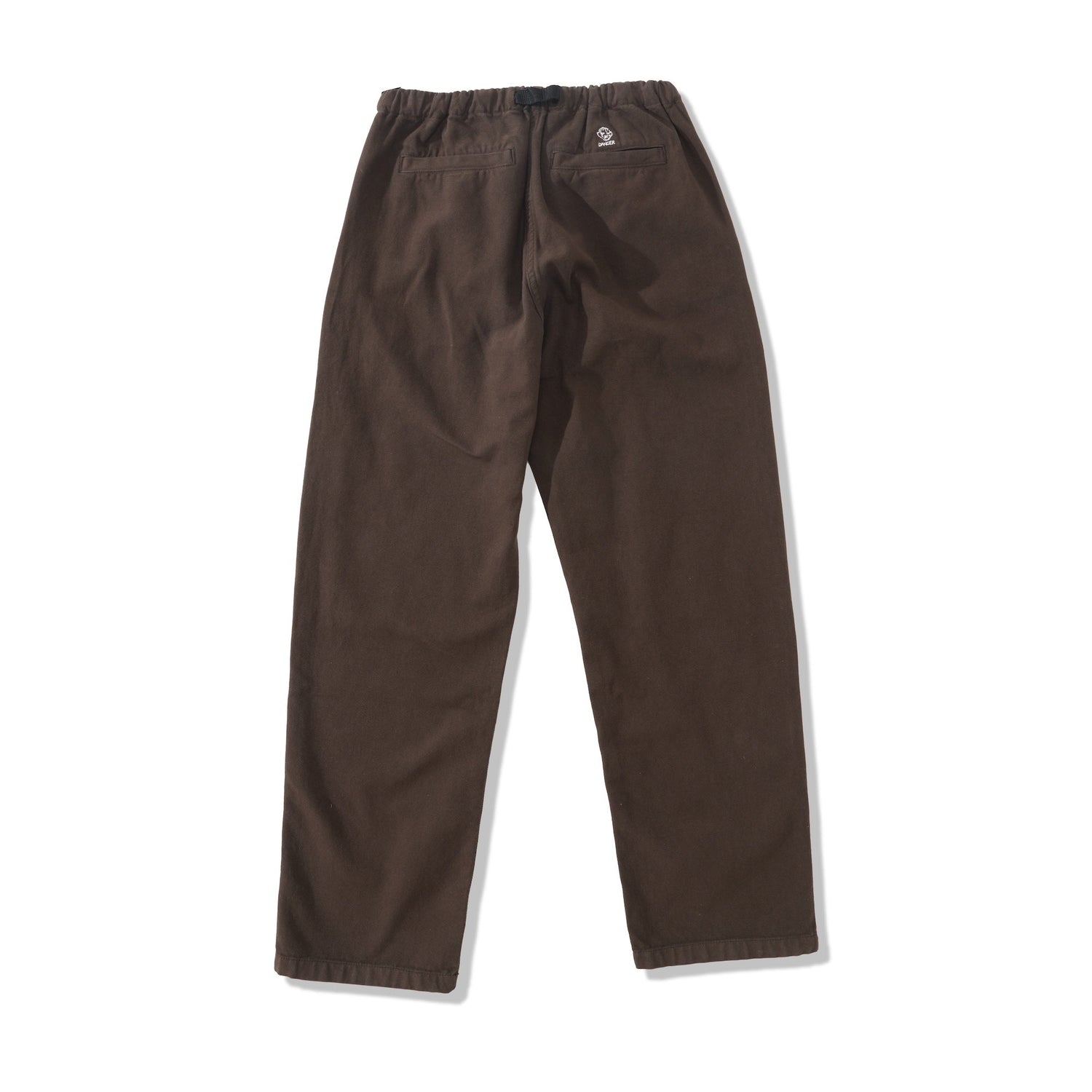 Belted Simple Knee Pant, Brown