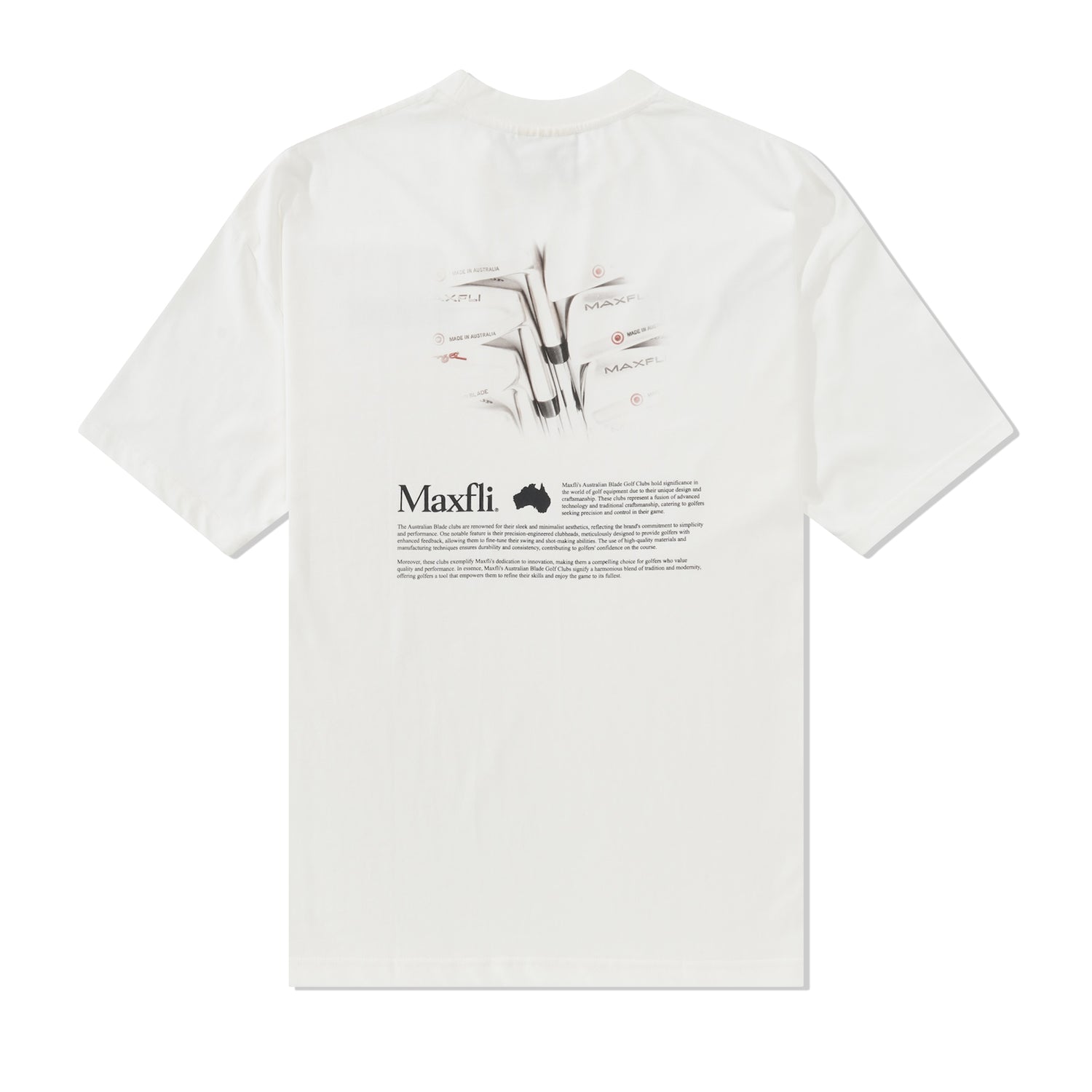 Maxfli Aussie Blades Tee, White