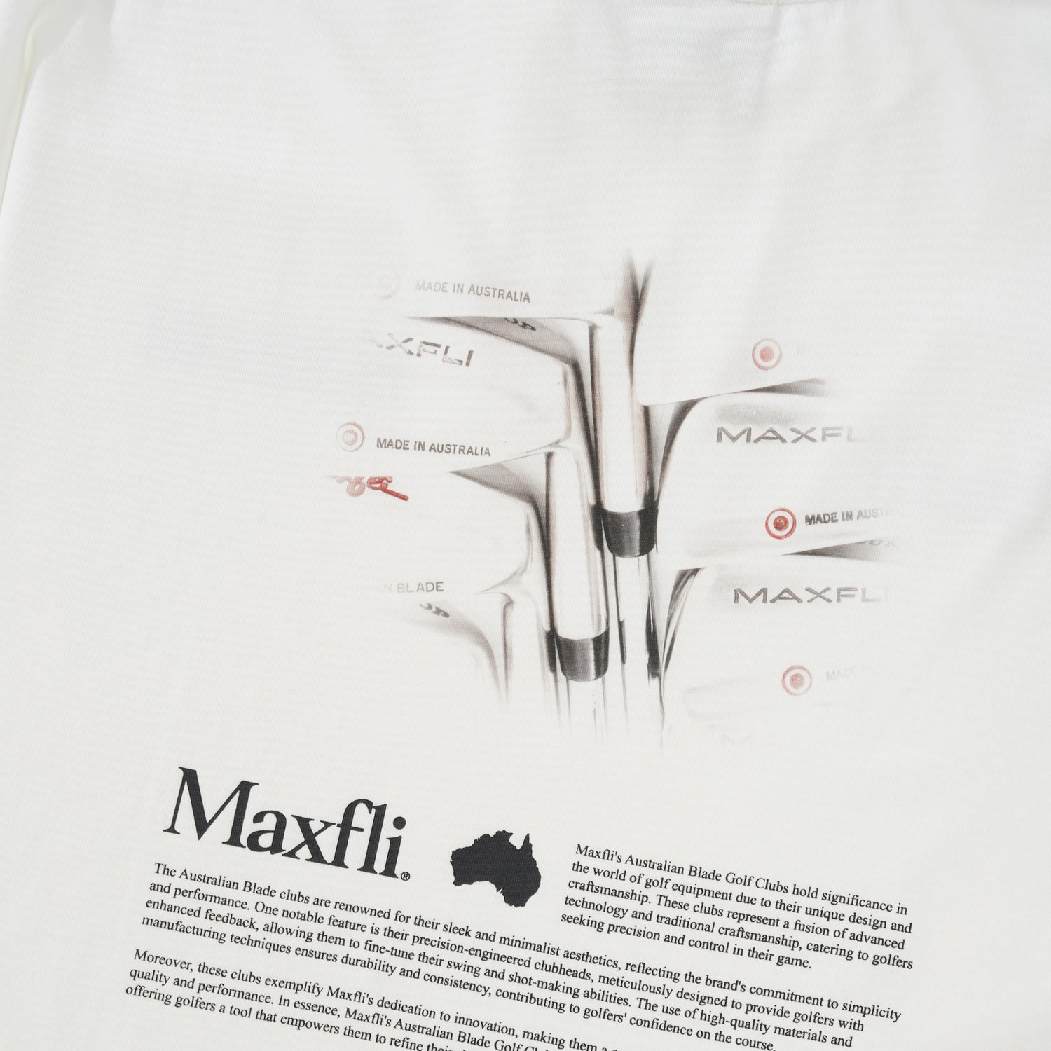 Maxfli Aussie Blades Tee, White