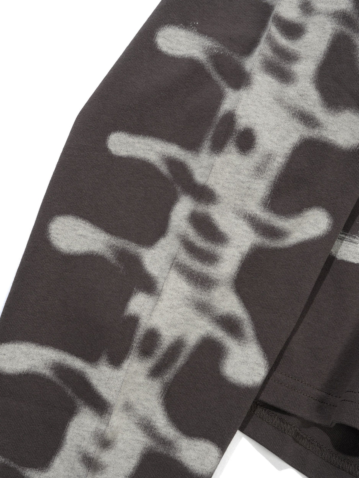 Fox Lab Airbrushed L/S Tee, Charcoal