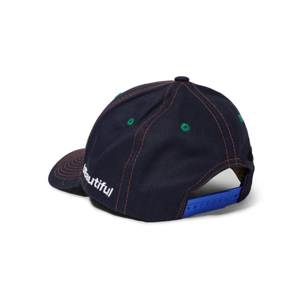 b.Eautiful b.E Hat, Navy / White
