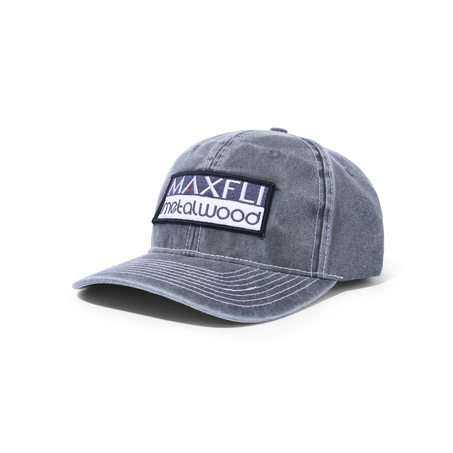 Maxfli Contrast Stitch 6 Panel Hat, Black