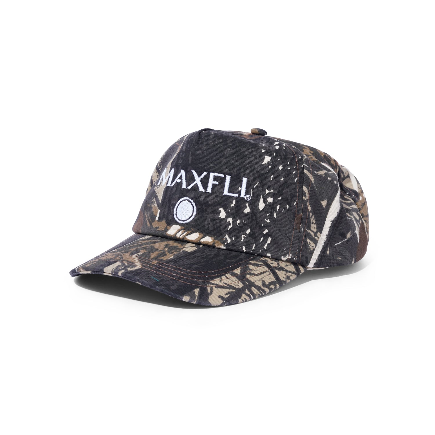 Maxfli 5 Panel Hat, Real Leaf Camo