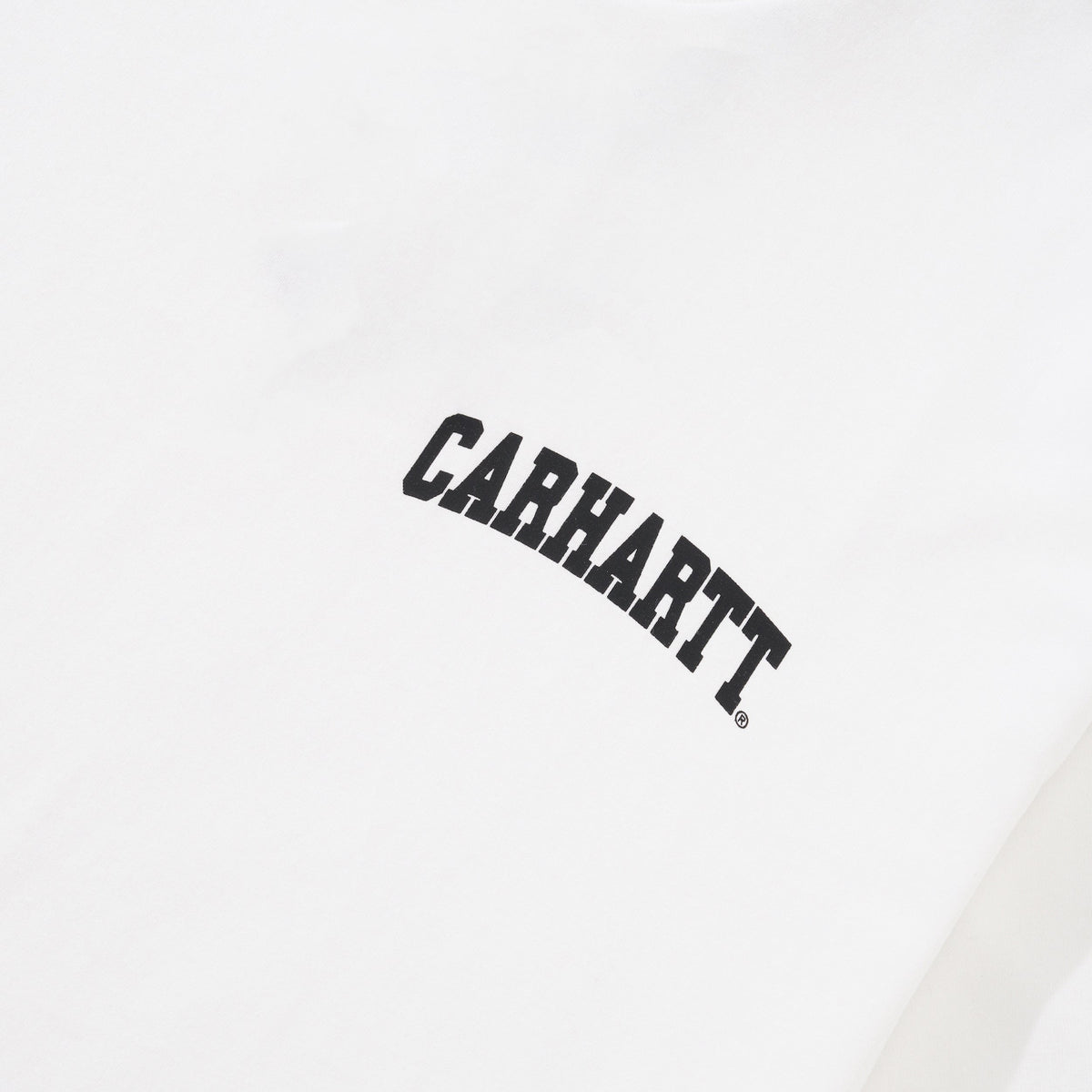 University Script Tee, White