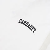 University Script Tee, White