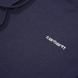 Script Embroidery Pullover, Blue / White