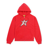 C-Star Zip-Thru Pullover Hood, Red