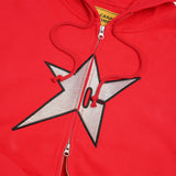 C-Star Zip-Thru Pullover Hood, Red