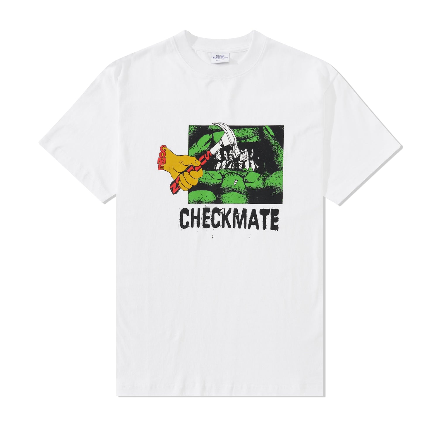 Checkmate Tee, White