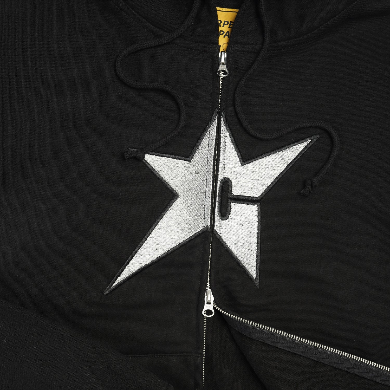 C-Star Zip-Thru Pullover Hood, Black