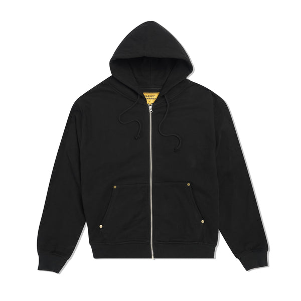 Carpet Company C-Star Embossed Zip-Thru Pullover Hood, Black
