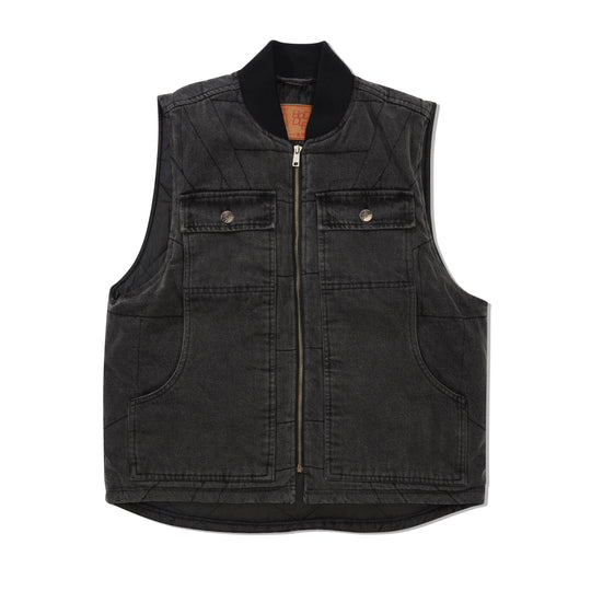 Carpenter Vest, Black Wash