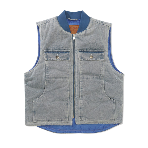 Hoddle Carpenter Vest, Blue Wash